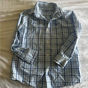 Vineyard Vines little boy's light Blue Plaid Shirt